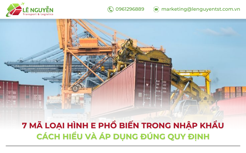 Mã loại hình nhập khẩu