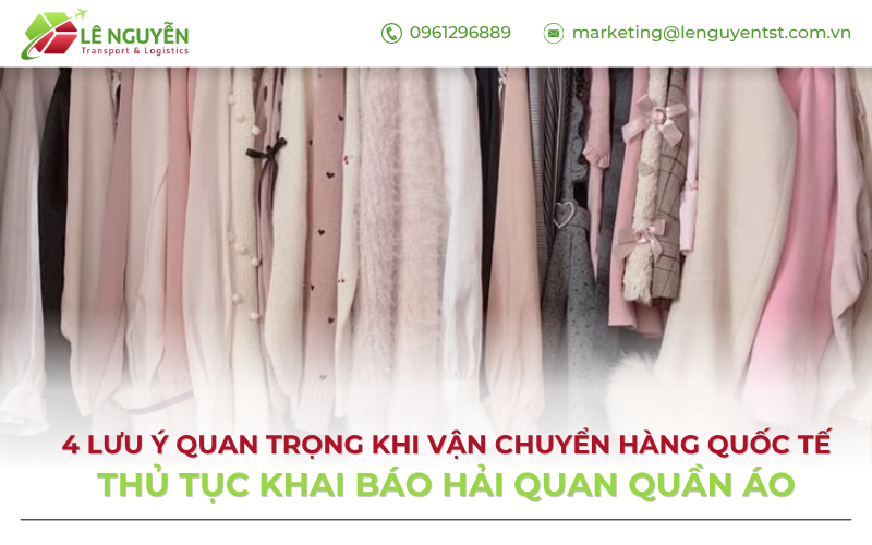 thủ tục khai báo hải quan quần áo