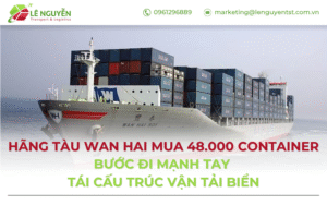 Hãng tàu Wan Hai mua 48.000 container