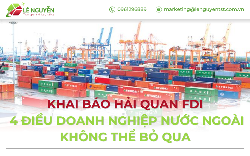 Khai báo hải quan FDI