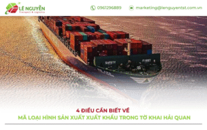 Mã loại hình sản xuất xuất khẩu