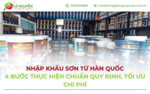 Nhập khẩu sơn từ Hàn Quốc