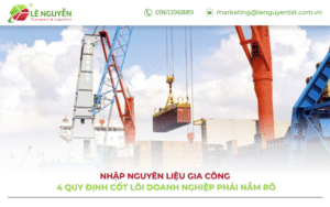 Nhập nguyên liệu gia công