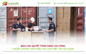 Báo cáo quyết toán hàng gia công