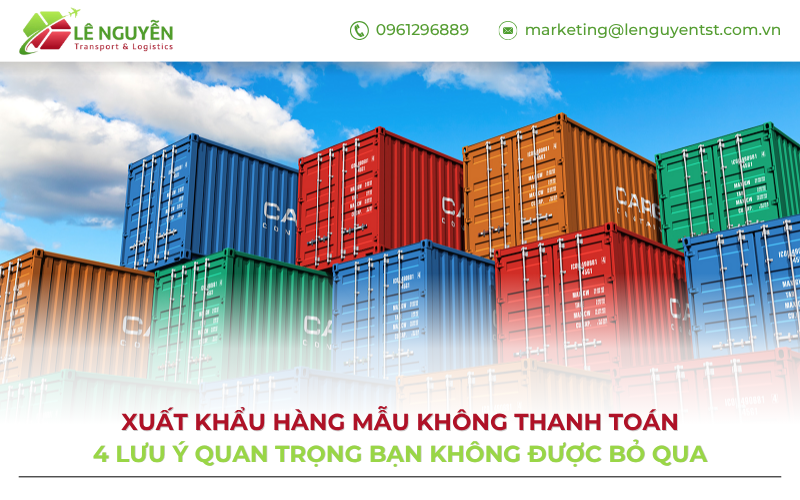 Xuất khẩu hàng mẫu không thanh toán