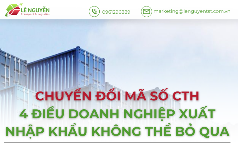 Chuyển đổi mã số CTH