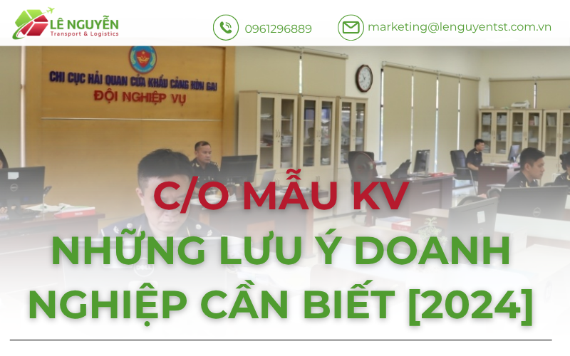 C/O mẫu KV