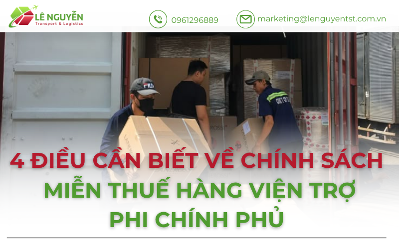 Miễn thuế hàng viện trợ phi chính phủ