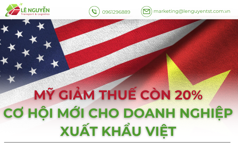 Mỹ giảm thuế còn 20%