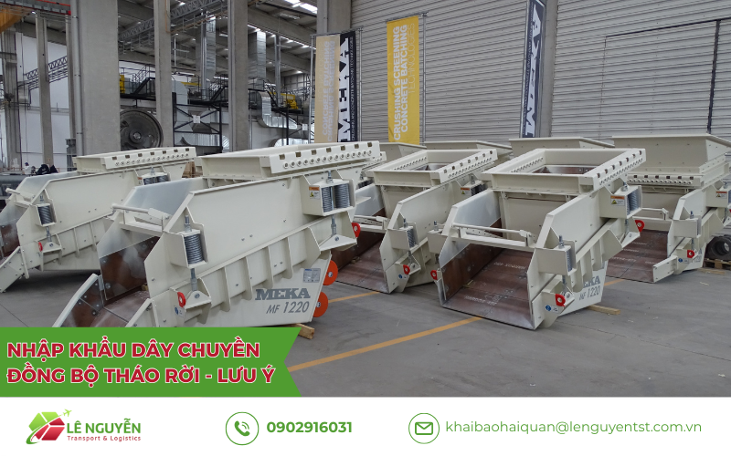 Nhập Khẩu Dây Chuyền Đồng Bộ Tháo Rời - Khai báo hải quan Lê Nguyễn