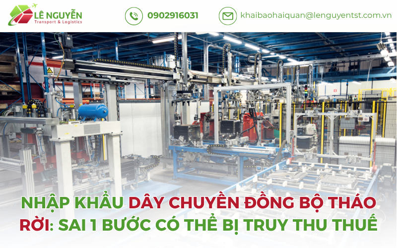 Nhập Khẩu Dây Chuyền Đồng Bộ Tháo Rời: Sai 1 Bước Có Thể Bị Truy Thu Thuế
