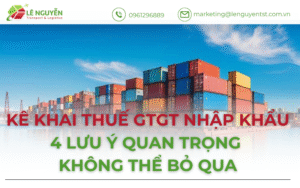 Kê khai thuế GTGT