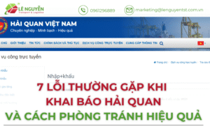 Lỗi thường gặp khi khai báo hải quan