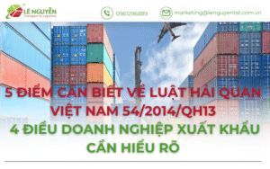 Luật Hải quan Việt Nam 54/2014/QH13