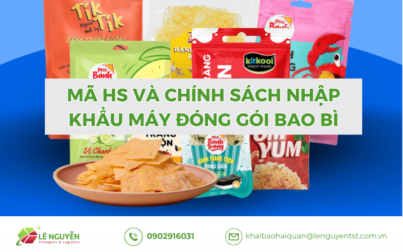 Mã HS Và Chính Sách nhập khẩu máy đóng gói bao bì