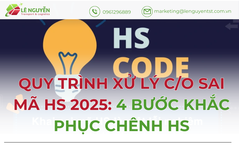 Quy Trình Xử Lý C/O Sai Mã HS 2025: 4 Bước Khắc Phục Chênh HS