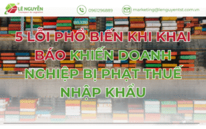 5 Lỗi Phổ Biến Khi Khai Báo Khiến Doanh Nghiệp Bị Phạt Thuế Nhập Khẩu