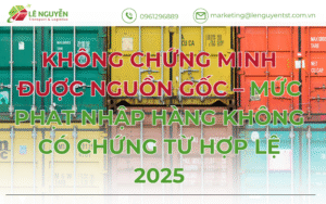 Không chứng minh được nguồn gốc – Mức phạt nhập hàng không có chứng từ hợp lệ 2025