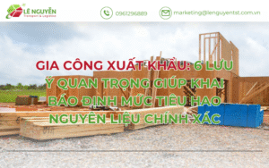 Gia công xuất khẩu: 6 lưu ý quan trọng giúp khai báo định mức tiêu hao nguyên liệu chính xác