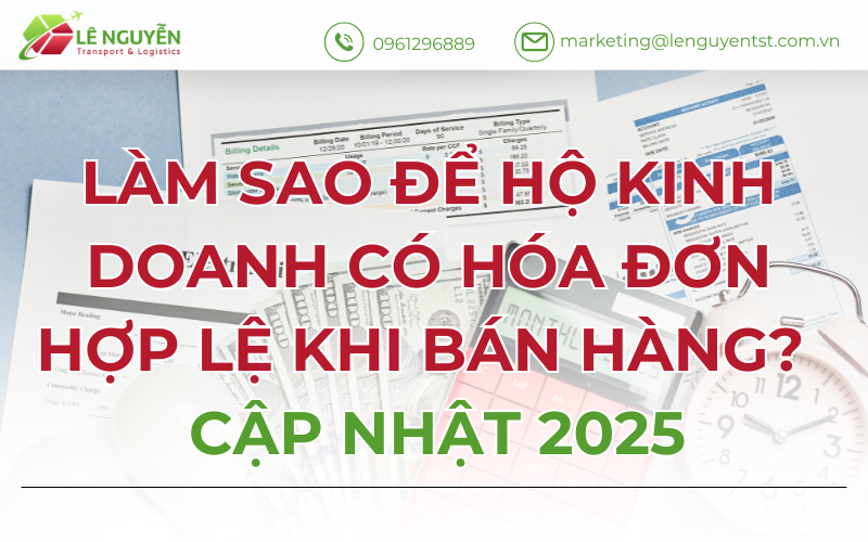 Làm sao để hộ kinh doanh có hóa đơn hợp lệ khi bán hàng?