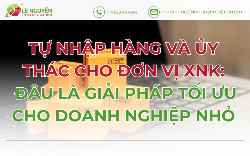 Tự nhập hàng và ủy thác cho đơn vị XNK - Đâu là giải pháp tối ưu cho doanh nghiệp nhỏ