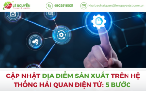 Cập Nhật Địa Điểm Sản Xuất Trên Hệ Thống Hải Quan Điện Tử: 5 Bước Thực Hiện