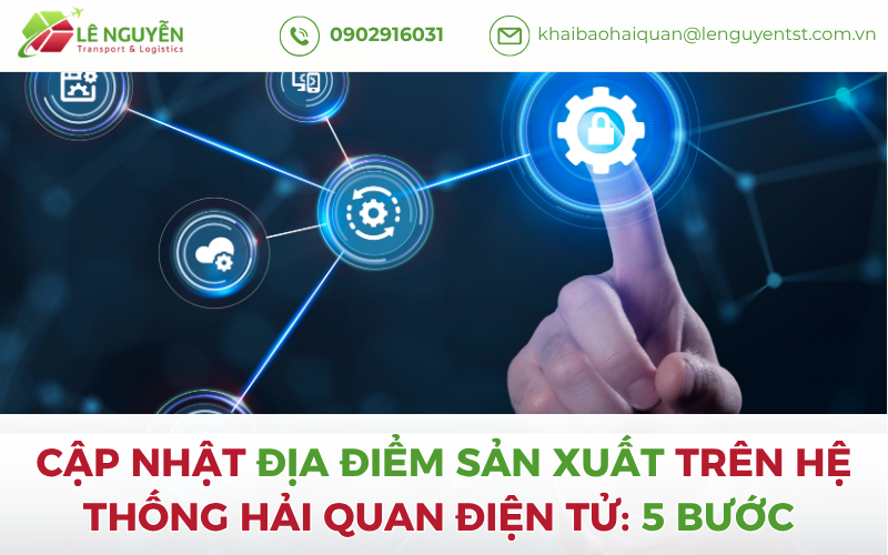 Cập Nhật Địa Điểm Sản Xuất Trên Hệ Thống Hải Quan Điện Tử: 5 Bước Thực Hiện