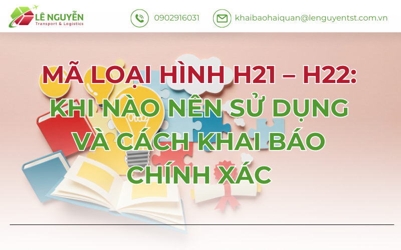 Mã Loại Hình H21 – H22: Khi Nào Doanh Nghiệp Nên Sử Dụng Và Cách Khai Báo Chính Xác