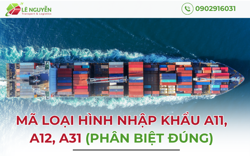 Mã Loại Hình Nhập Khẩu A11, A12, A31 (PHÂN BIỆT ĐÚNG)
