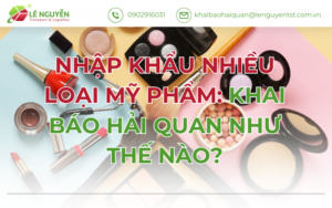 Nhập Khẩu Nhiều Loại Mỹ Phẩm Thì Khai Báo Hải Quan Như Thế Nào