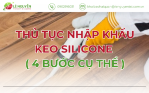Thủ Tục Nhập Khẩu Keo Silicone ( 4 bước cụ thể )