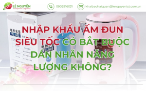 Nhập Khẩu Ấm Đun Siêu Tốc Có Bắt Buộc Dán Nhãn Năng Lượng Không?