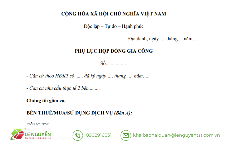 Bản chất và giá trị pháp lý của phụ lục trong giao dịch sản xuất