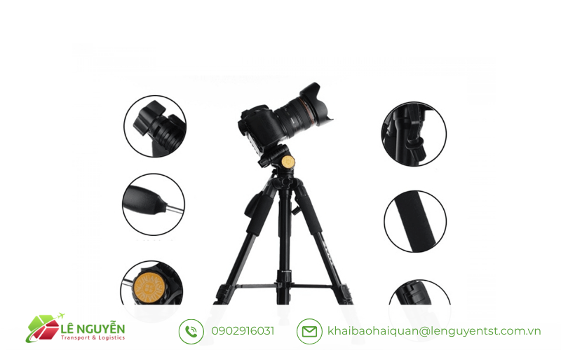 Thuế nhập khẩu và thuế GTGT đối với tripod máy ảnh