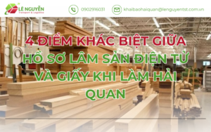 4 Điểm Khác Biệt Giữa Hồ Sơ Lâm Sản Điện Tử Và Giấy Khi Làm Hải Quan