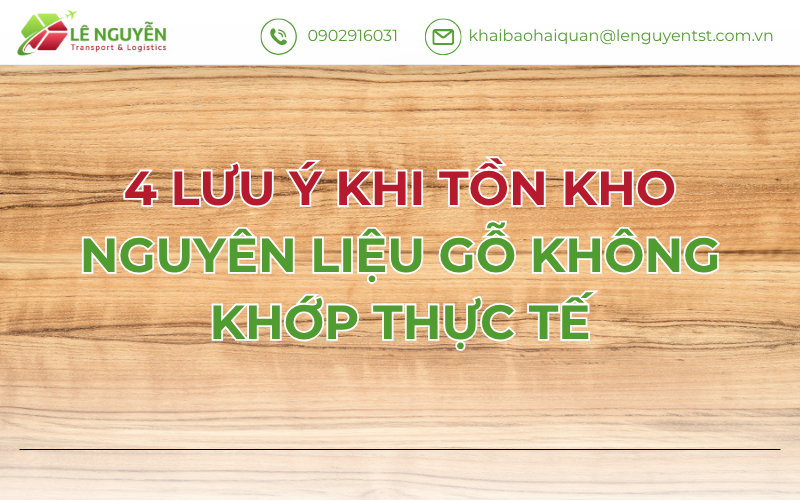 4 Lưu Ý Khi Tồn Kho Nguyên Liệu Gỗ Không Khớp Thực Tế
