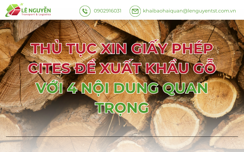 Thủ Tục Xin Giấy Phép CITES Để Xuất Khẩu Gỗ Với 4 Nội Dung Quan Trọng
