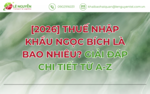 [2026] Thuế Nhập Khẩu Ngọc Bích Là Bao Nhiêu? Giải Đáp Chi Tiết Từ A-Z