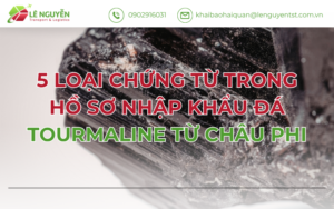 5 Loại Chứng Từ Trong Hồ Sơ Nhập Khẩu Đá Tourmaline Từ Châu Phi