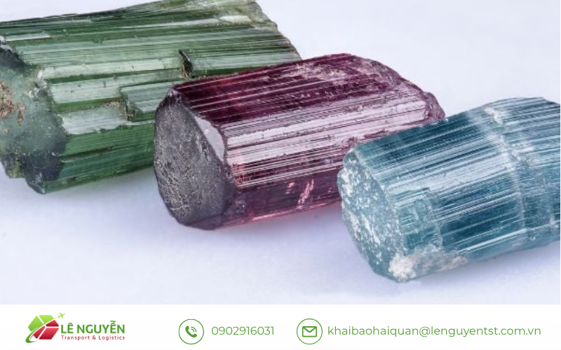 Trạng thái gia công đá Tourmaline