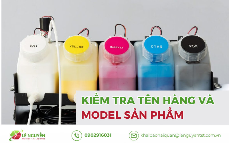 Kiểm tra tên hàng và model sản phẩm