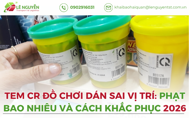 Tem CR đồ chơi dán sai vị trí: Phạt bao nhiêu và cách khắc phục 2026