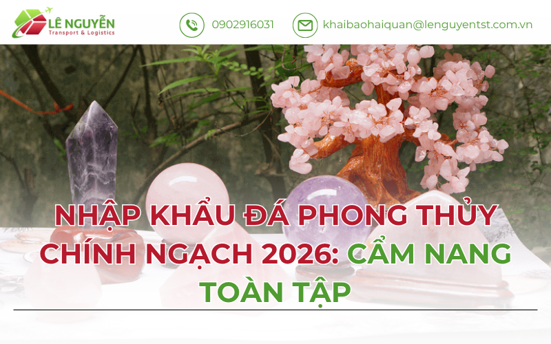 Nhập khẩu đá phong thủy chính ngạch 2026: cẩm nang toàn tập
