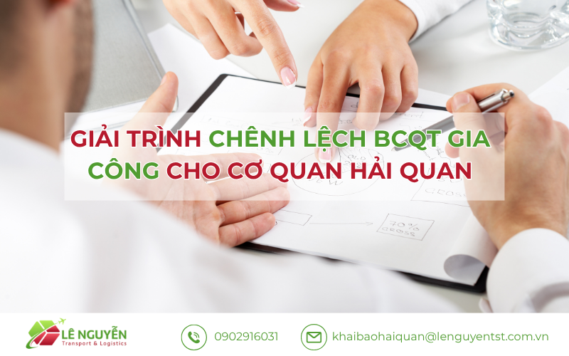 Giải trình chênh lệch số liệu báo cáo quyết toán hải quan