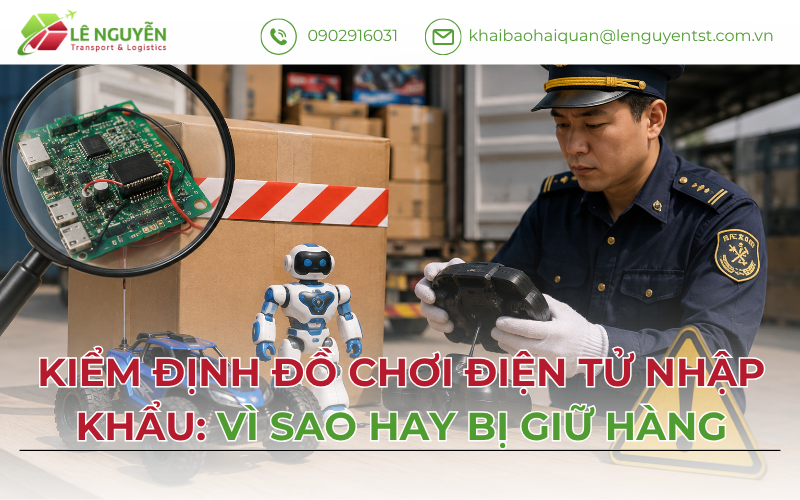 Kiểm Định Đồ Chơi Điện Tử Nhập Khẩu: 3 Lý Do Bị Giữ Hàng