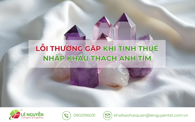 Lỗi thường gặp khi tính thuế nhập khẩu – Khai báo hải quan Lê Nguyễn