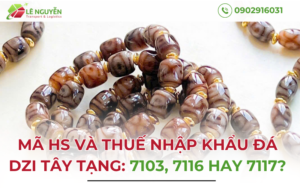 Mã HS Và Thuế Nhập Khẩu Đá Dzi Tây Tạng: 7103, 7116 Hay 7117?