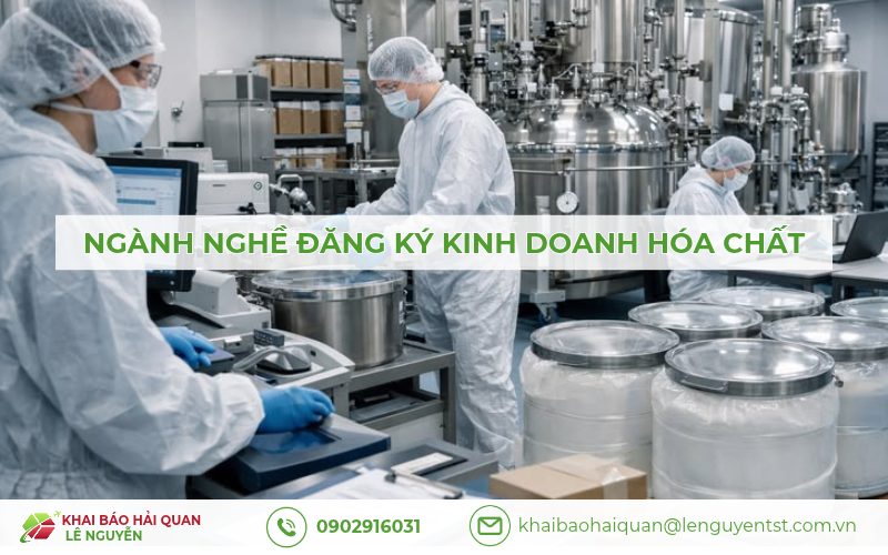 Ngành nghề đăng ký kinh doanh hóa chất – Khai báo hải quan Lê Nguyễn